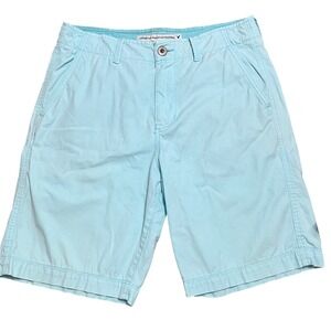 American Eagle Classic Shorts Cotton Casual‎ Chino Light Blue Size 32